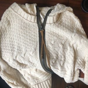 Free people cable knit sweater